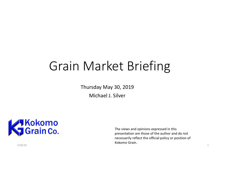 grain market briefing