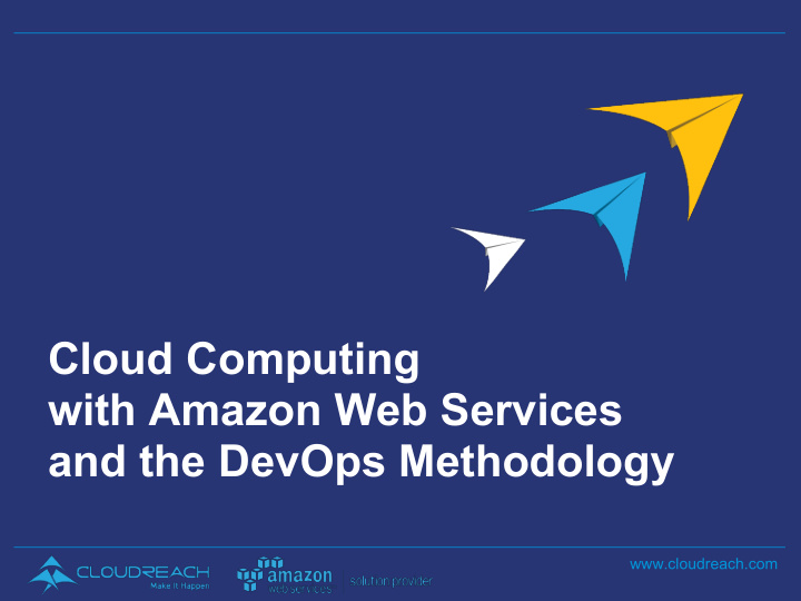 cloud computing with amazon web services and the devops