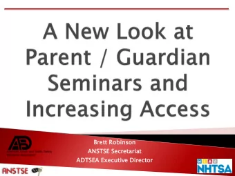 AD  ADTSEA  EA Executi  ecutive  ve Director  tor  Young Driver Motor Vehicle Crashes  Parent