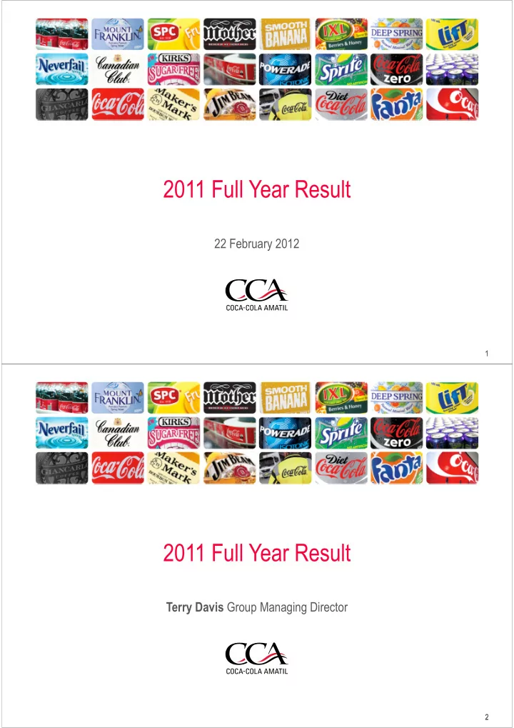 2011 full year result