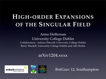 Outline  Motivation  Self Force  Singular Field Calculation  Mode Sum Decomposition