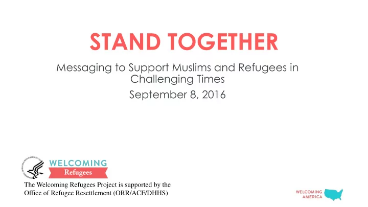 stand together