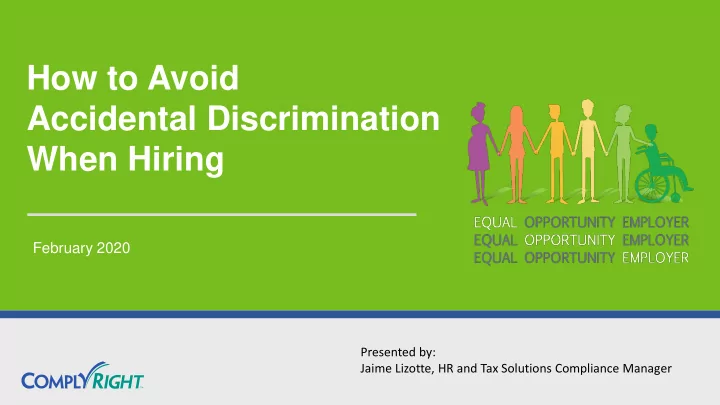 accidental discrimination