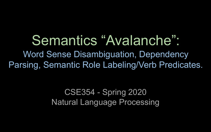 semantics avalanche
