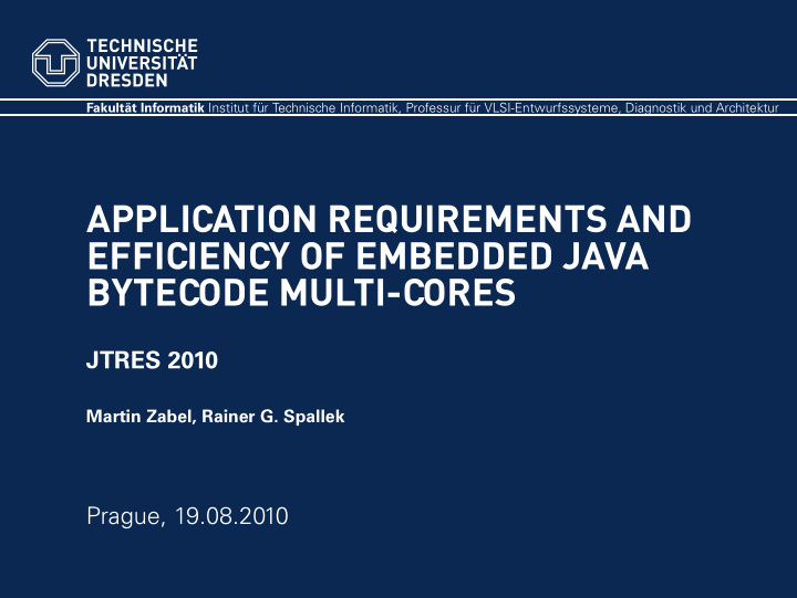 application requirements and efficiency of embedded java