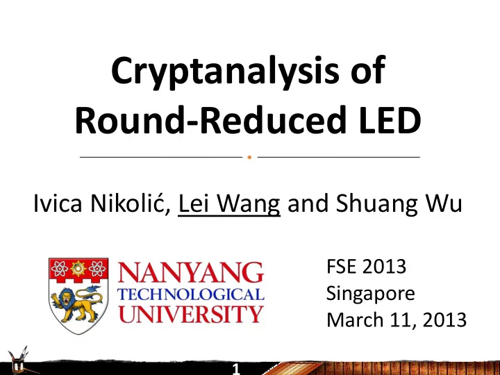 cryptanalysis of