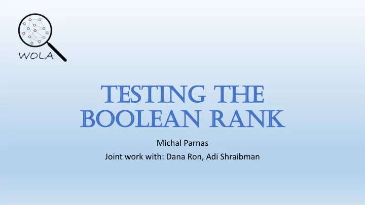 te testing sting th the e