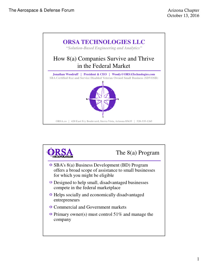 orsa technologies llc