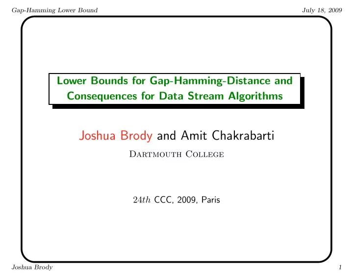 joshua brody and amit chakrabarti