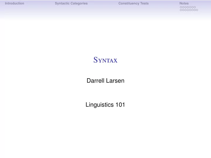 s yntax