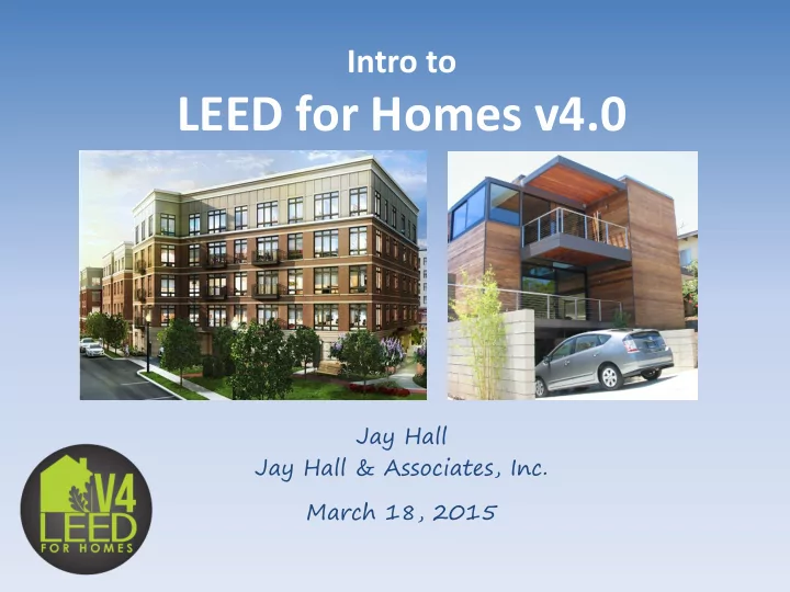 leed for homes v4 0