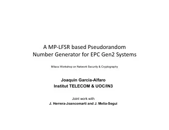 AMPLFSRbasedPseudorandom  NumberGeneratorforEPCGen2Systems