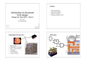 Introduction to structured    Systems-on-chip test  VLSI design  Boundary scan (IEEE 1149.1)