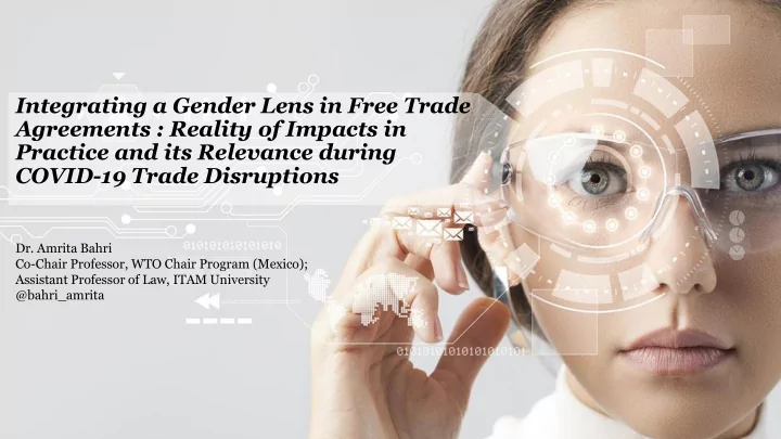 integrating a gender lens in free trade