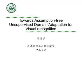 Towards Assumption-free  Unsupervised Domain Adaptation for  Visual recognition