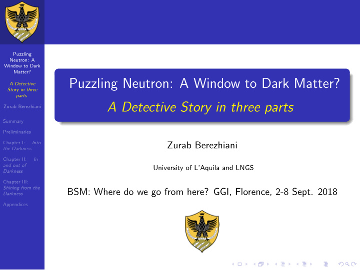 puzzling neutron a window to dark matter