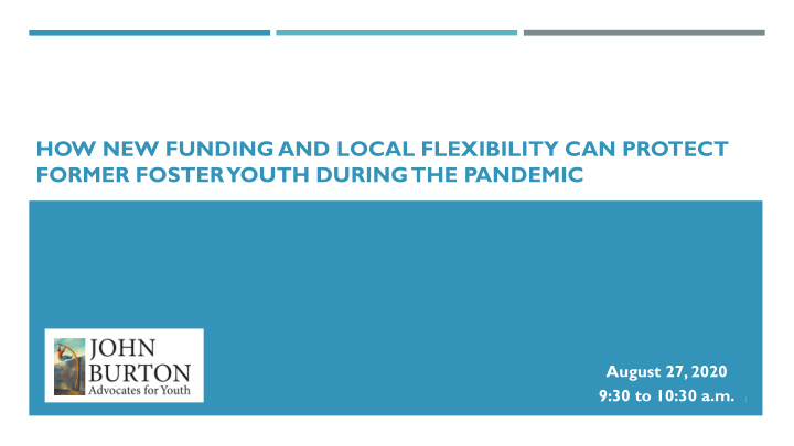 how new funding and local flexibility can protect former