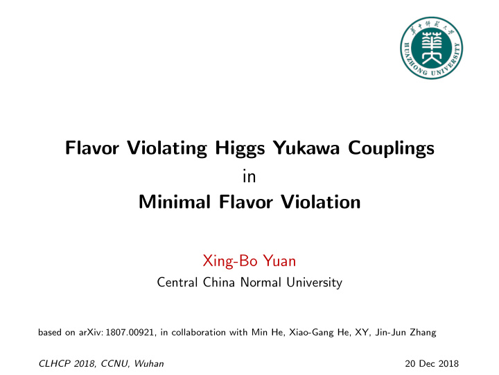 flavor violating higgs yukawa couplings in minimal flavor