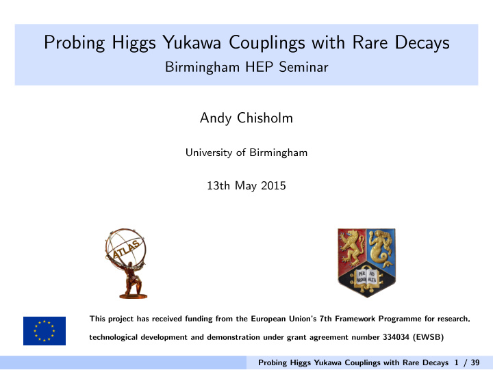 probing higgs yukawa couplings with rare decays