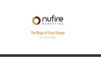 The Magic of Great Design  by Avery &amp; Amy Nubson  The Magic of Great Design  Objectives  White