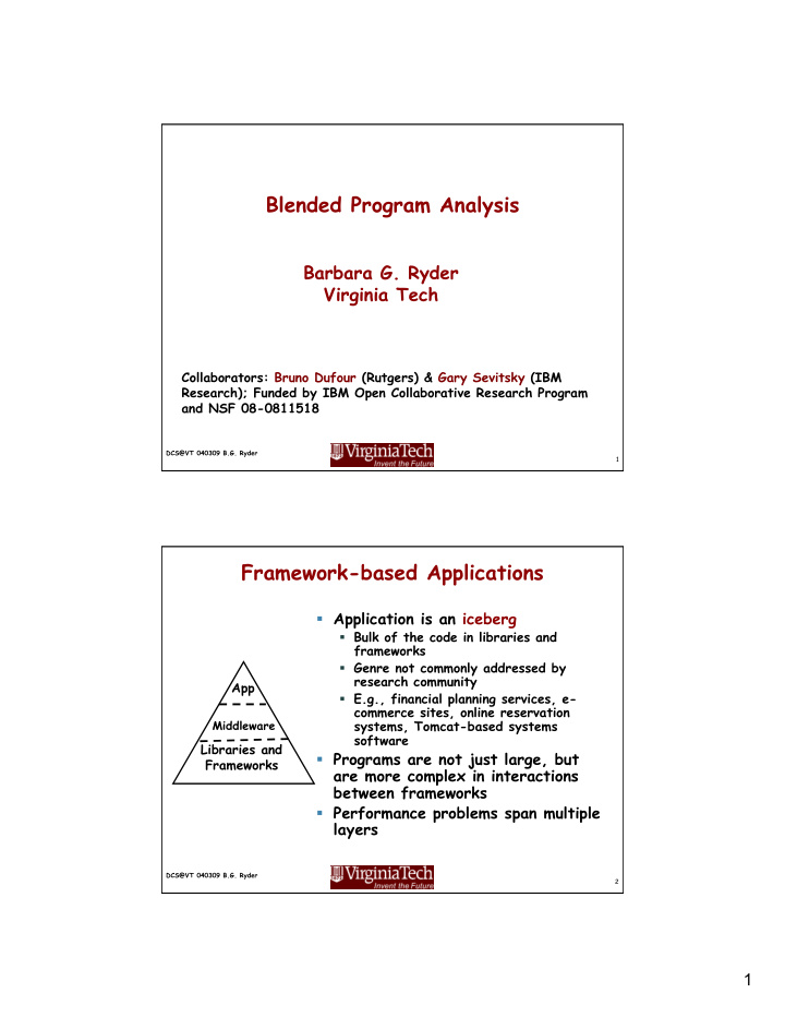 blended program analysis