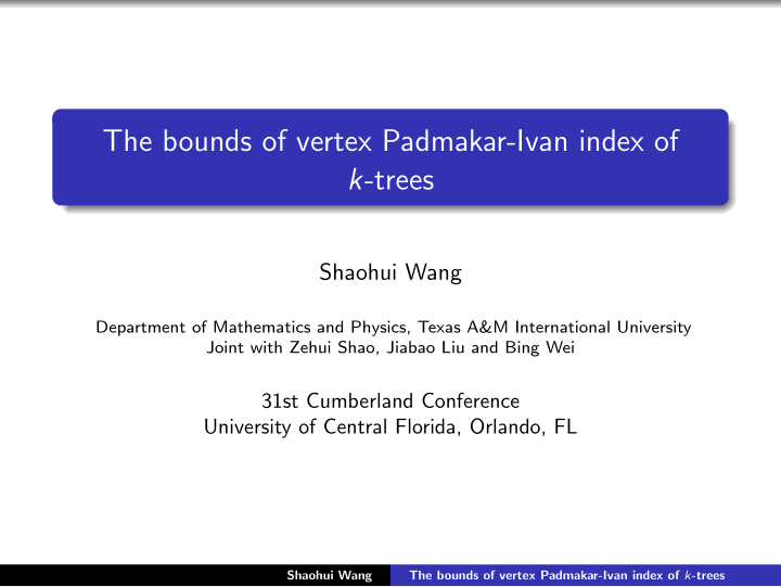the bounds of vertex padmakar ivan index of k trees