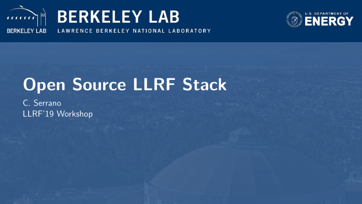 open source llrf stack
