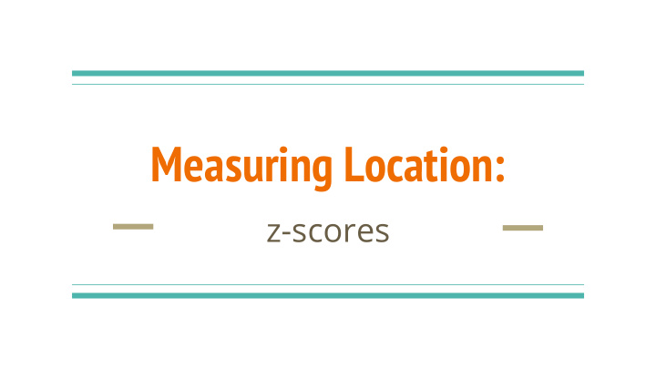 measuring location