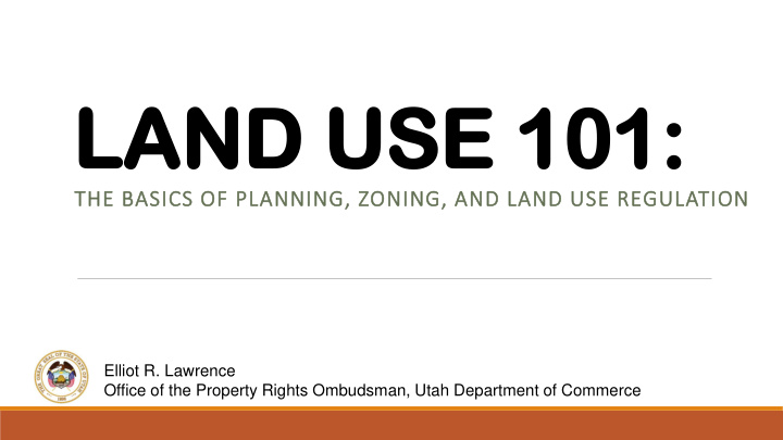 land and use use 101 101