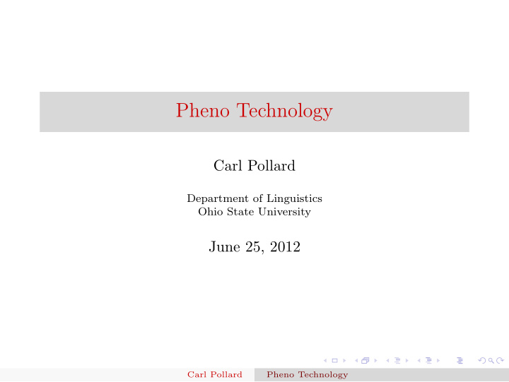 pheno technology