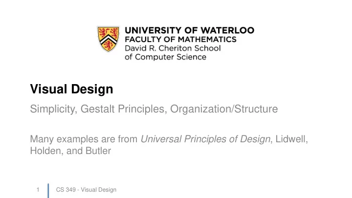 visual design