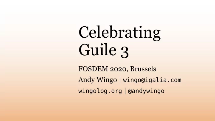 celebrating guile 3
