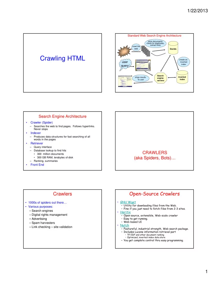 crawling html