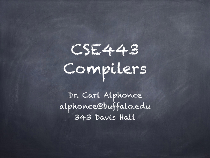 cse443 compilers