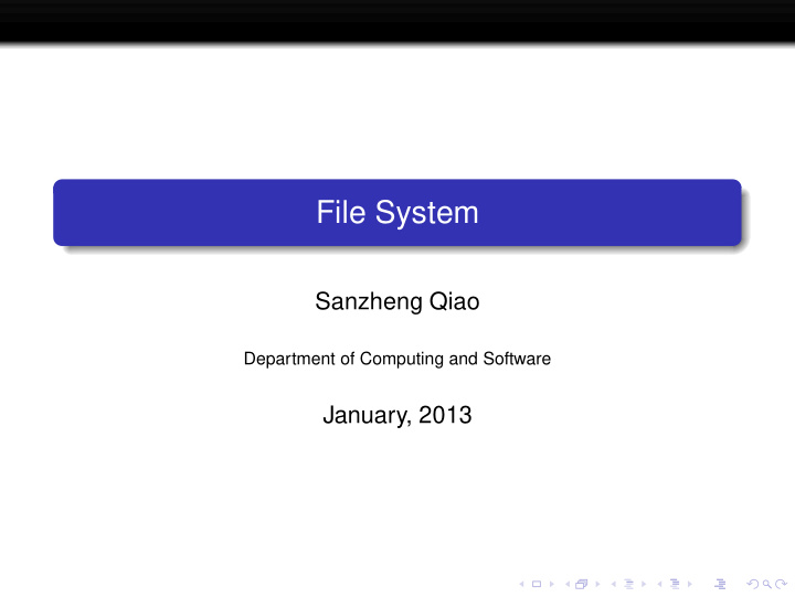 file system