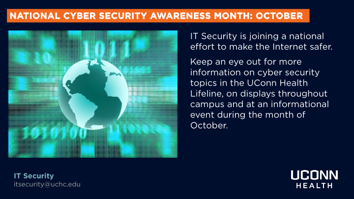 national cybe ber security awareness month octobe ber it