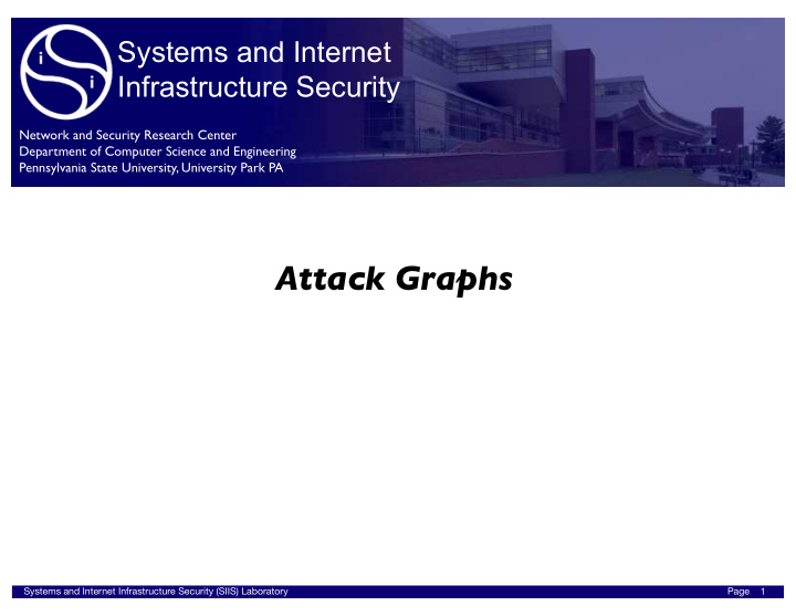 attack graphs