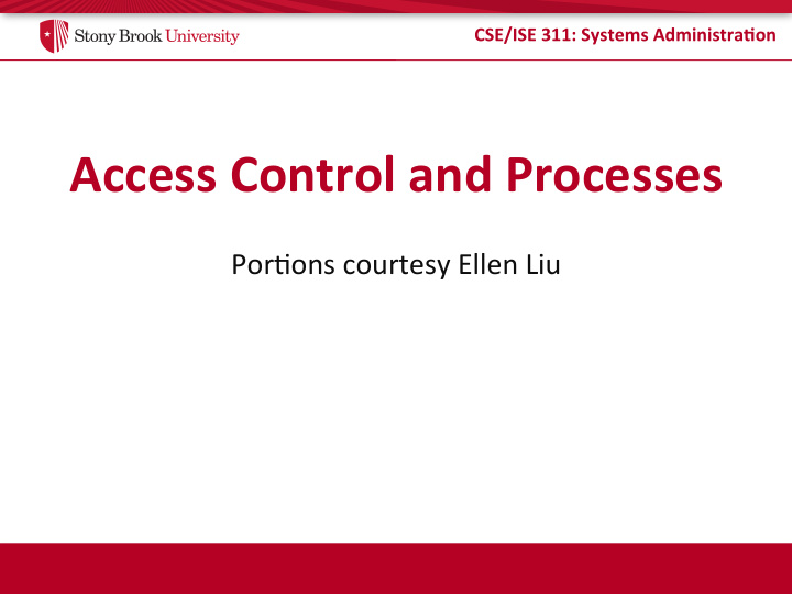 access control and processes