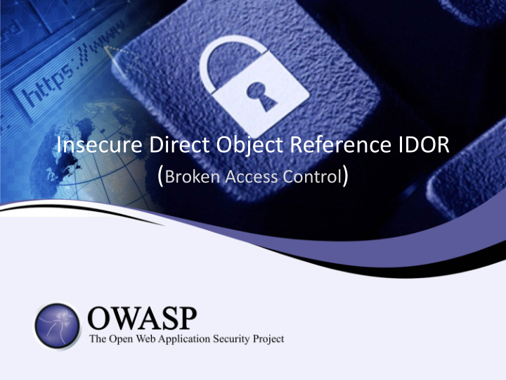 insecure direct object reference idor broken access