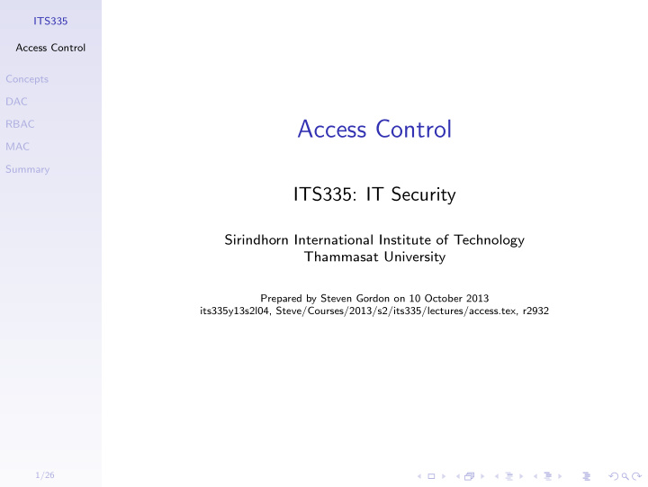 access control