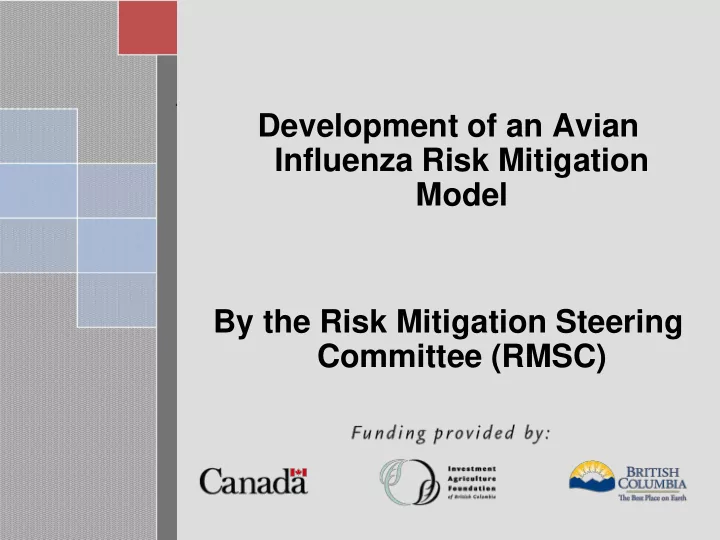 influenza risk mitigation