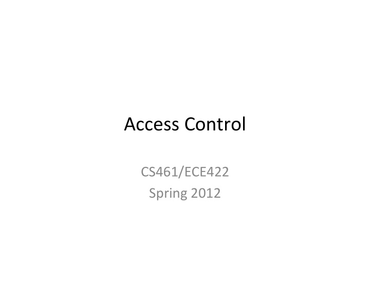 access control