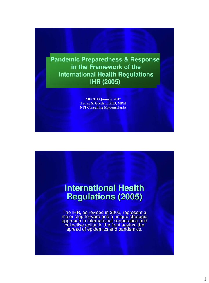 international health regulations 2005