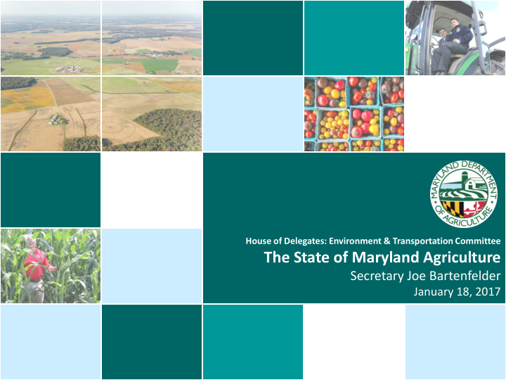 the state of maryland agriculture