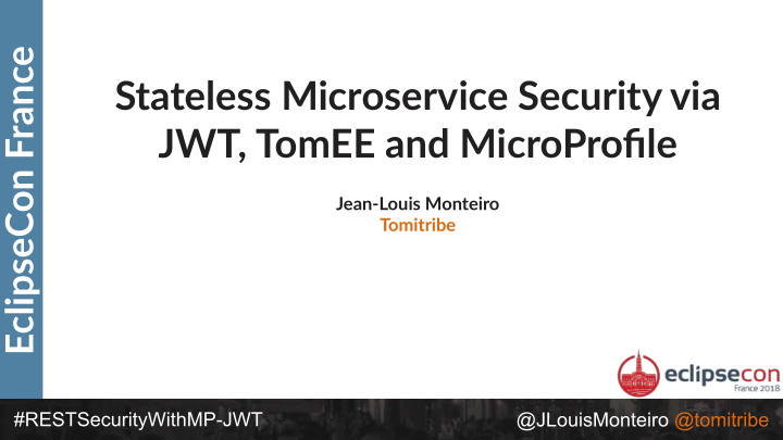 stateless microservice security via jwt tomee and