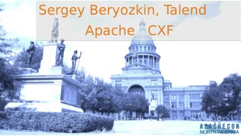 Sergey Beryozkin, T  alend  Sergey Beryozkin, T  alend  Apache   CXF  Apache   CXF  Practical JOSE