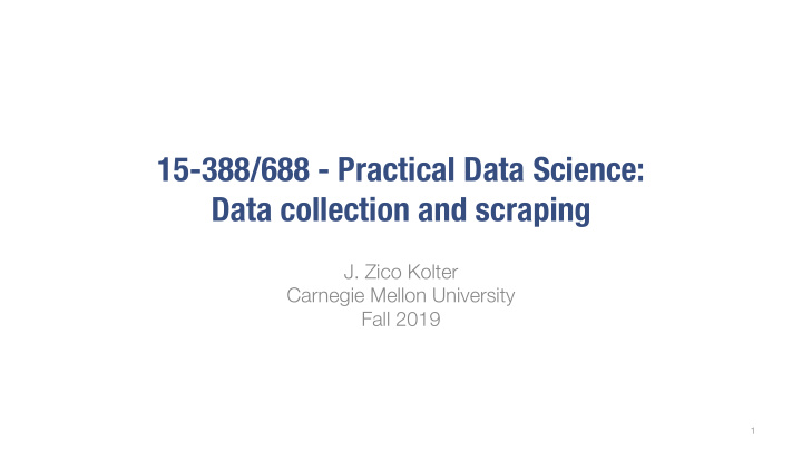 15 388 688 practical data science data collection and