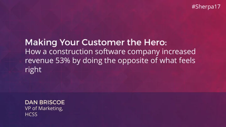 how a construction software company increased revenue 53