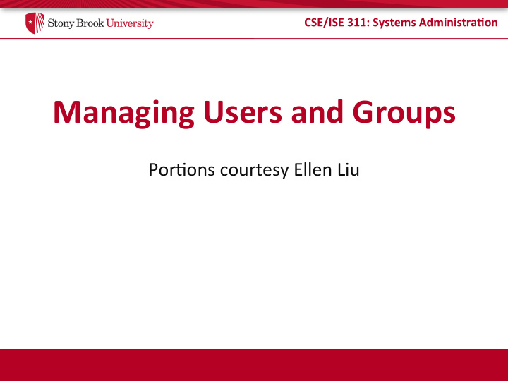 managing users and groups