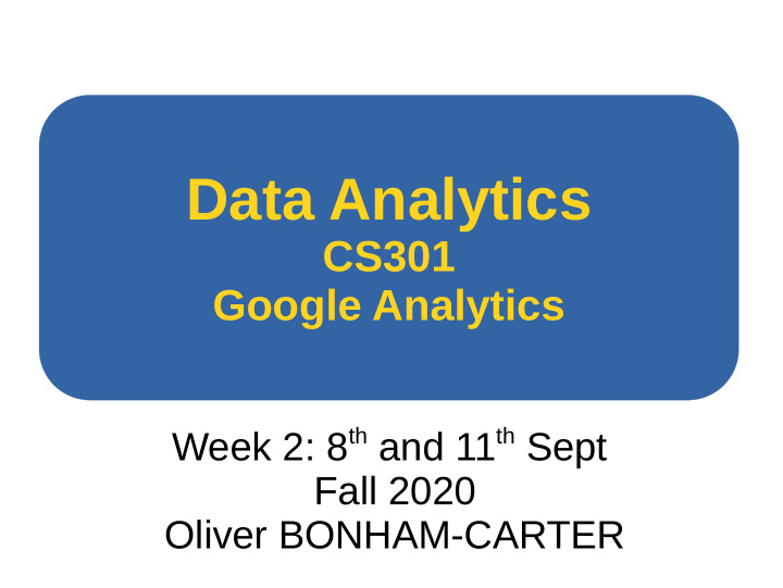 data analytics